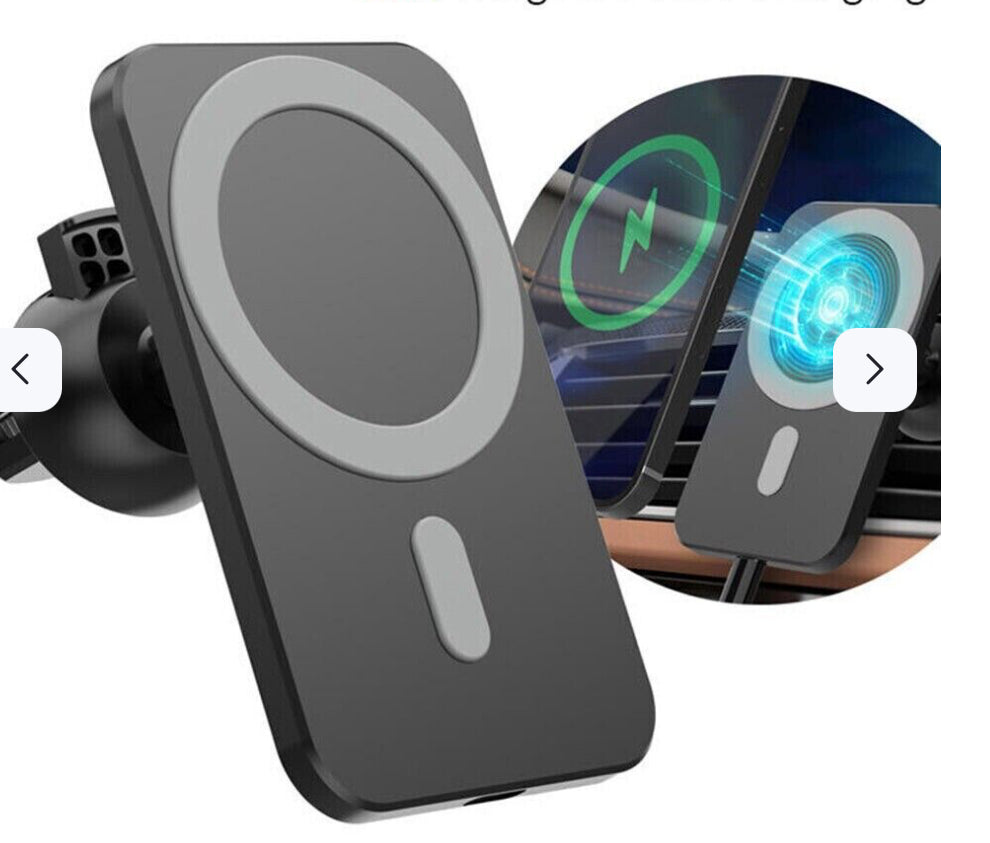 Magnetic Wireless Charger Car Mount Holder For iPhone