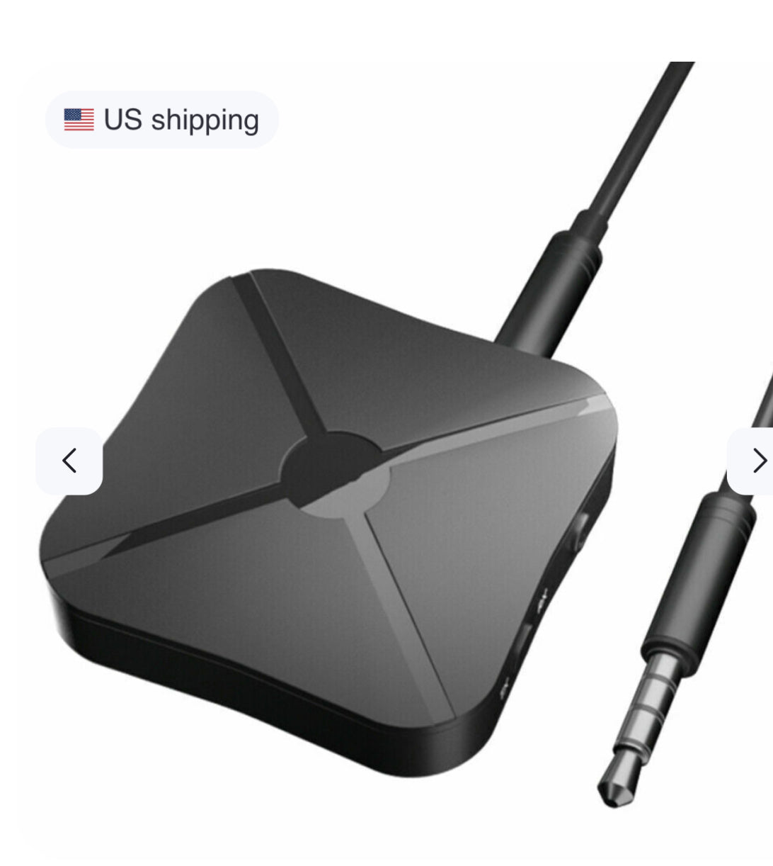 2-in-1 Bluetooth Transmitter & Receiver Adapter — Wireless Audio for TV, Car & Home Devices